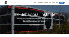 Desktop Screenshot of biobehavioralinstitute.com