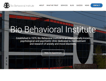 Tablet Screenshot of biobehavioralinstitute.com